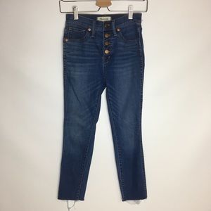 Madewell 10” high-rise skinny crop jeans petite 25